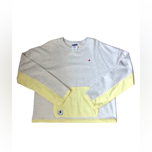 Champion women’s poplin mix media crew lemon size M - Picture 5 of 7